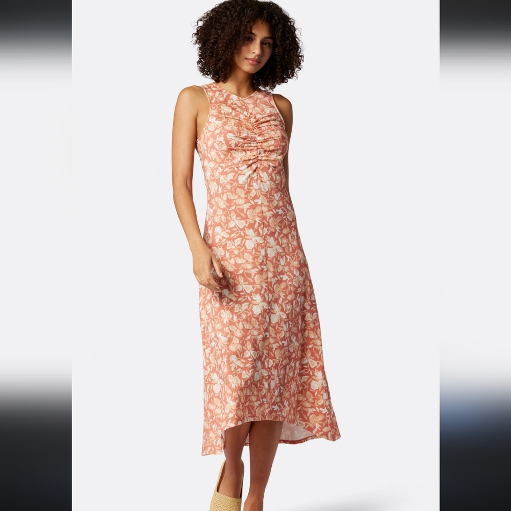 NWT Soft Joie Elliot Midi Cotton Dress SIZE S In Canyon Rose